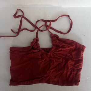 Rust Red Halter Top